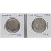 Image 1 : 1910 & 1939 - 25 CENT PCS.   SILVER.