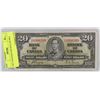 Image 1 : 1937 CANADIAN $20 DOLLAR BILL
