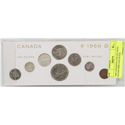 1968 CANADIAN COIN SET WITH SILVER DIME AND NICKEL