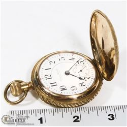 HAMPDEN 18 SIZE POCKET WATCH, 21 JEWEL,JOHN