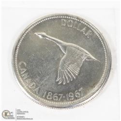 1867-1967  CENTENNIAL CANADIAN  GOOSE DOLLAR COIN