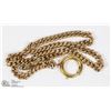Image 1 : MEDIUM GUAGE 15" GOLD FILLED POCKET WATCH CHAIN