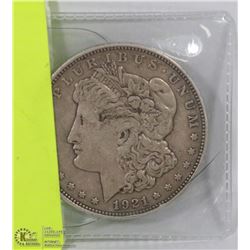 1921 US MORGAN SILVER DOLLAR COIN
