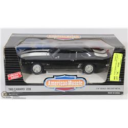 1:18 DIE CAST 1969 CAMARO Z/28 LT. ED VERSION.