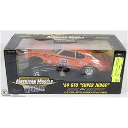 1:18 DIE CAST 1969 GTO SUPER BEE ARNIE BESWICK