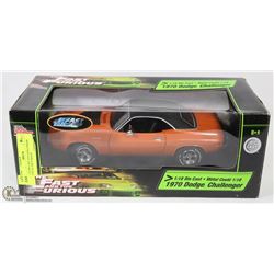 1:18 DIE CAST 1970 CHALLENGER FAST & THE FURIOUS.