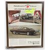 Image 1 : 11X14 ORIGINAL 1967 BARRACUDA CAR AD.