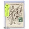 Image 1 : WWII NAZI HITLER STORM TROOPERS POSTCARD W/ STAMP.