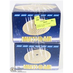 2 BOXES OF 100- 6" 240 GRIT SANDING DISCS