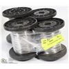 Image 1 : 4 ROLLS OF STAINLESS STEEL WIRE,
