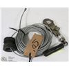 Image 1 : 50' ROLL OF 3/16 SAFETY CABLE WITH SALA HOOK.