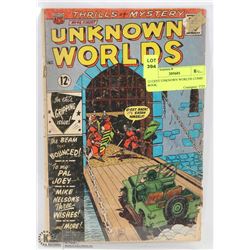 12 CENT UNKNOWN WORLDS COMIC BOOK.