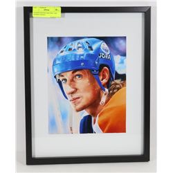 FRAMED WAYNE GRETZKY  ART REPRINT PHOTO