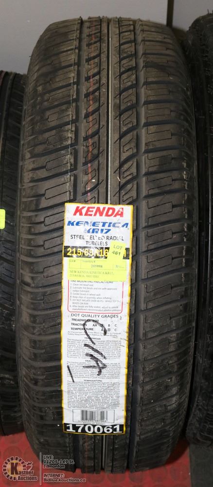 New Kenda Kinetica Kr17 215 65 R16 98h Tire
