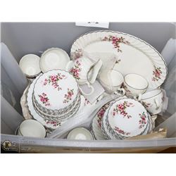 52PC GARDEN ROSE JOHNSON BROTHERS CHINA