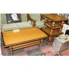 Image 1 : COFFEE TABLE WITH MATCHING END TABLE.
