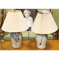 TWO 1980S VINTAGE LAMPS