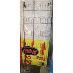 METAL OVER THE DOOR SHOE RACK