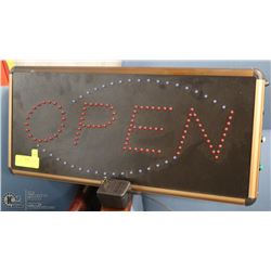 ELECTRONIC OPEN SIGN.