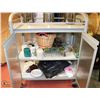 Image 2 : METAL TEA/COFFEE CART WITH 3 HOT DRINK SERVERS
