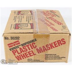 CASE OF 125 DISPOSABLE PAINTERS WHEEL COVERS