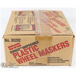 CASE OF 125 DISPOSABLE PAINTERS WHEEL COVERS