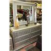 Image 3 : NEW SILVER TONE DRESSER WITH MIRROR AND NITE STAND