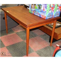 TEAK LEAF TABLE 48"X32"X30"H EXTENDS TO