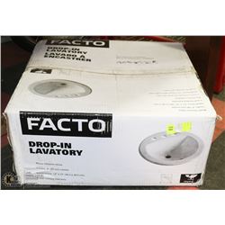 FACTO DROP IN LAVATORY SINK