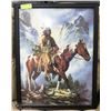 Image 1 : WOOD FRAMED PUZZLE PICTURE - NATIVE