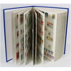 BOOK WITH COLLECTION OF OVER 800 GERMAN STAMPS.