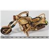 Image 1 : WOOD HAND MADE MOTORCYCLE DISPLAY