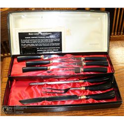 SHEFFIELDS 24KT GOLD PLATED KNIFE & CARVING SET