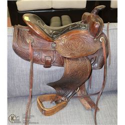 WESTERN RAWHIDE 15"  SADDLE DOUBLE