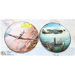 PAIR OF BRITISH RAF FIGHTER COLLECTOR PLATES