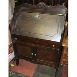 ANTIQUE WRITING DESK WITH KEY