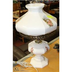 VINTAGE PORCELAIN MILK GLASS TABLE