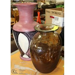 TWO ASSORTED ESTATE VASES