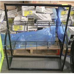 PAIR OF BLACK COUNTER TOP HOOK DISPLAY