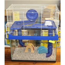 2 TIER HAMSTER/GERBIL CAGE WITH ACCESORIES