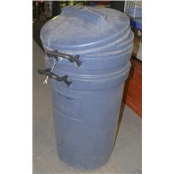2 RUBBERMAID GARBAGE CANS