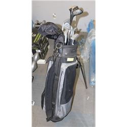 GOLF BAG AND NORTHWESTERN CLUBS