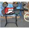 Image 1 : GUITAR HERO GUITAR AND DRUMSET WITH STICKS