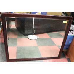 ANTIQUE BEVELED MIRROR - 33 INCHES BY 39 INCHES