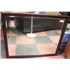 Image 1 : ANTIQUE BEVELED MIRROR - 33 INCHES BY 39 INCHES