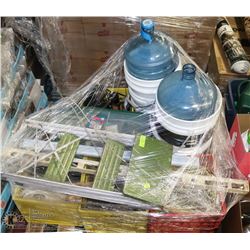 SKID OF TOOLS & SHOP SUPPLIES & STORAGE CONTAINERS