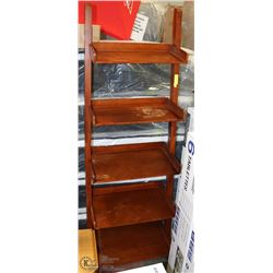 LARGE WOOD LADDER STYLE SHELF