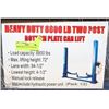 Image 1 : 8800LBS HEAVY DUTY 2 POST LIFT