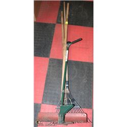 GARDEN TOOLS - RAKES & WEEDER TOOL.