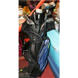 14PC NORTH WESTERN GOLF CLUB SET WITH BAG.